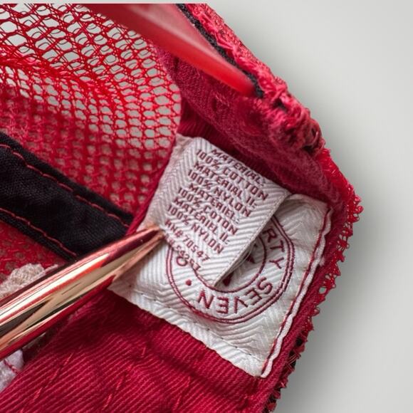 Vintage Philadelphia Phillies Distressed Red Baseball Hat Adjustable - Picture 8 of 10